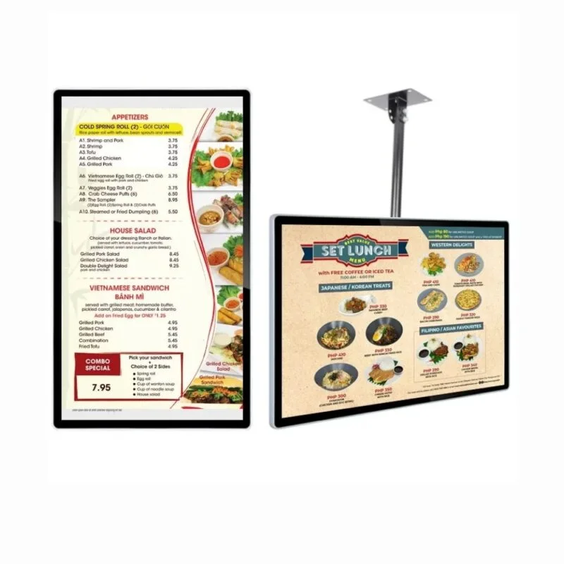 Wall Mount Digital Menu Board